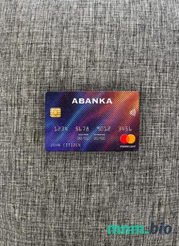 Slovenia Abanka d.d bank wygląd zdjęcia mastercard skan PSD + zdjęcie